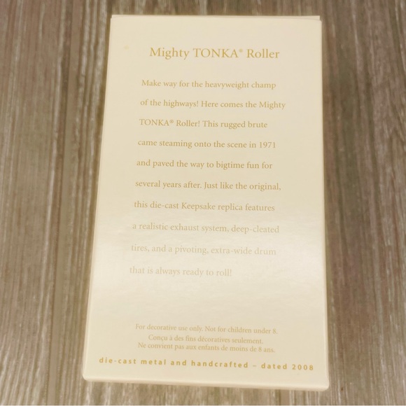 Tonka hallmark 2008 Mighty Roller steam roller tractor truck Christmas ornament - Picture 5 of 8